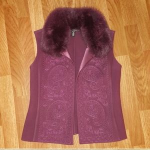 Ellen Tracy wool/silk vest